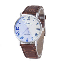 2016 Brand New HONHX Super Cool and Hot New Luxury Fashion Men Leather Quartz Analog women'Wrist Watches Relogio Femininos #LSW