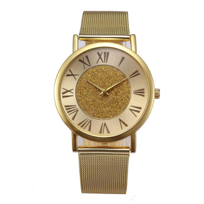 Brand Luxury Crystal Gold Watches Women Fashion Bracelet