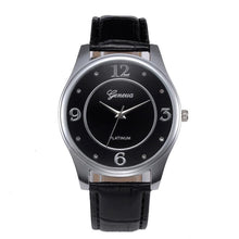 Brand New Men Leather Belt Watch Stainless Steel Dial Quartz Wrist Watch Business quartz-watch relogio masculino