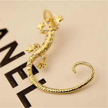 2016 New Arrival Rhinestone Ear cuff Earrings luxury Rose Gold Exaggerated Gecko Lizards Stud Earrings