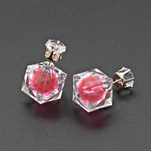 Fashion Cute Crystal Rhinestone Candy Wrapping Acrylic Bubble Earrings Fine Jewelry Wholesale