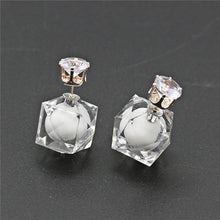 Fashion Cute Crystal Rhinestone Candy Wrapping Acrylic Bubble Earrings Fine Jewelry Wholesale