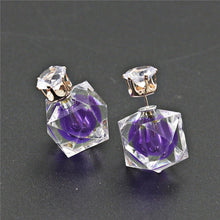 Fashion Cute Crystal Rhinestone Candy Wrapping Acrylic Bubble Earrings Fine Jewelry Wholesale