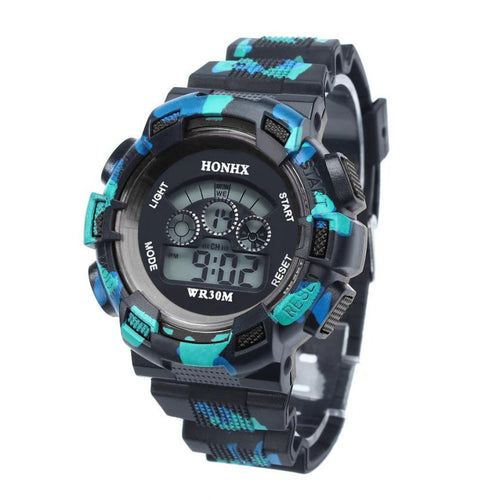 2016 Waterproof Cool Mens Boys LED Sports Wrist Watch