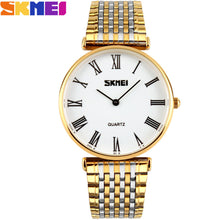 SKMEI 2016 New china Brand Men woman lover's luxury Watches analog quartz watch 50M waterproof  raman dial stainless steel band