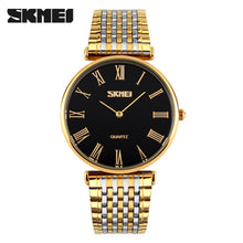 SKMEI 2016 New china Brand Men woman lover's luxury Watches analog quartz watch 50M waterproof  raman dial stainless steel band