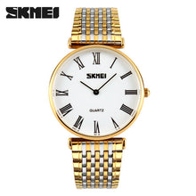 SKMEI 2016 New china Brand Men woman lover's luxury Watches analog quartz watch 50M waterproof  raman dial stainless steel band