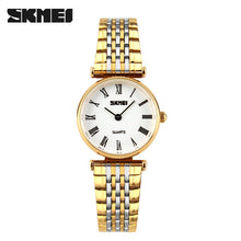SKMEI 2016 New china Brand Men woman lover's luxury Watches analog quartz watch 50M waterproof  raman dial stainless steel band