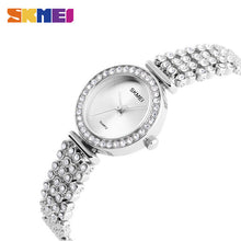 SKMEI 1224 Women Quartz Wristwatches Classic Diamond Bracelet Girl 30M Waterproof Fashion Luxury Ladies Watches Relogio Feminino