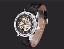 watches men women unisex luxury brand winner dress skeleton automatic mechanical wristwatches leather strap relogio masculino