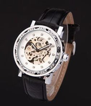 watches men women unisex luxury brand winner dress skeleton automatic mechanical wristwatches leather strap relogio masculino
