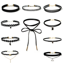 Best Deal New Fashion 1 Set Choker Necklace Black Velvet Classic Gothic Tattoo Lace Chain Collar Necklaces For Women Jewelry