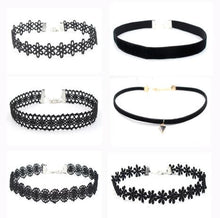 Best Deal New Fashion 1 Set Choker Necklace Black Velvet Classic Gothic Tattoo Lace Chain Collar Necklaces For Women Jewelry