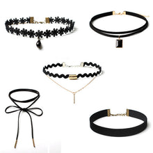 Best Deal New Fashion 1 Set Choker Necklace Black Velvet Classic Gothic Tattoo Lace Chain Collar Necklaces For Women Jewelry