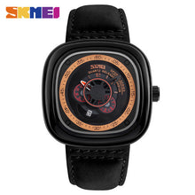 SKMEI Men Women Luxury Limited Edition Wristwatch Big Dial Calendar Leather Strap Fashion Quartz Watches 9129 Relogio Masculino