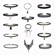 Best Deal New Fashion 1 Set Choker Necklace Black Velvet Classic Gothic Tattoo Lace Chain Collar Necklaces For Women Jewelry