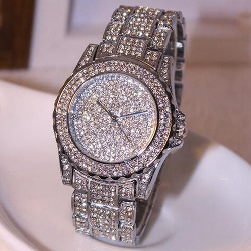 Women Watches Luxury Rhinestone Ceramic Clock Crystal Quartz watch Lady Dress Wristwatch High Quality 2016 Reloj